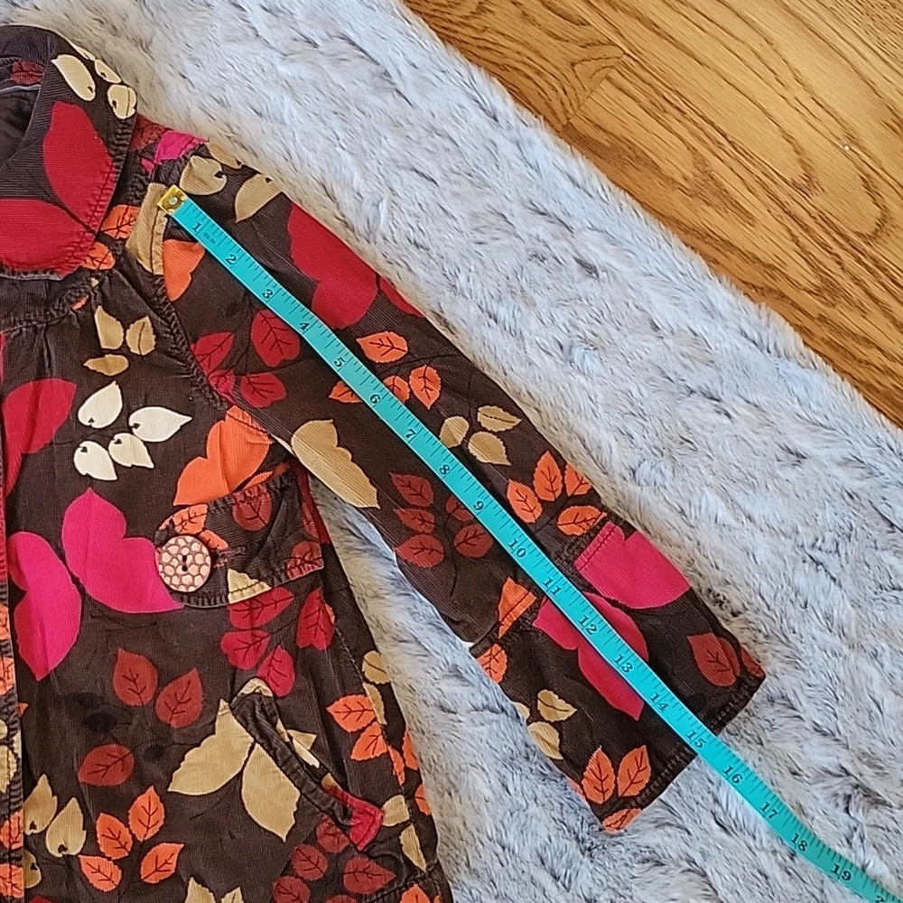 GAP Kids Butterfly/Leaf Print Jacket, Girls Size XS 4-5, Decent Condition!